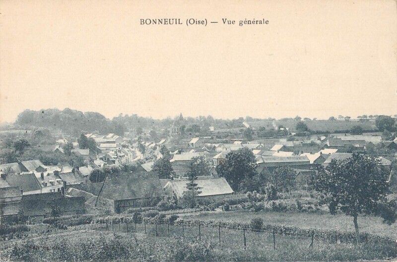 Carte postale ancienne Bonneuil - Vue Generale