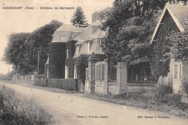 Carte postale ancienne Abancourt - Chateau De Bernapre à Abancourt