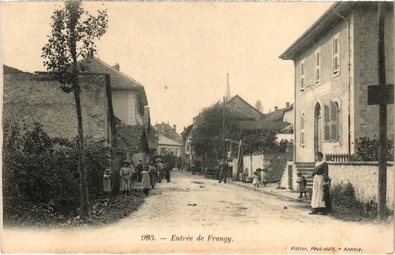 Carte postale ancienne Fragny Entrée