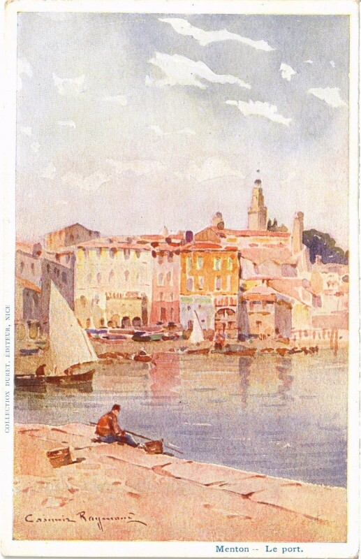 Carte postale ancienne Menton le Port à Menton