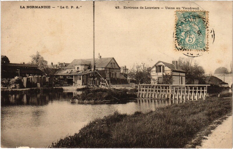 Carte postale ancienne Le Vaudreuil Usine au Vaudreuil