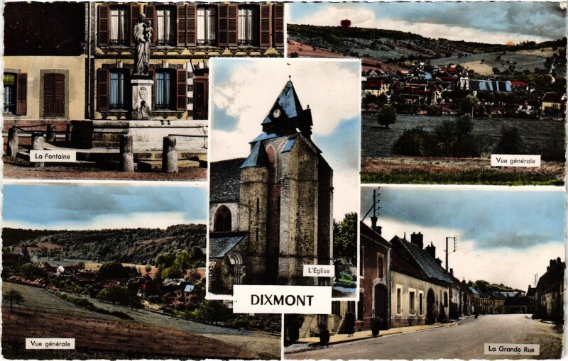 Carte postale ancienne Dixmont à Dixmont