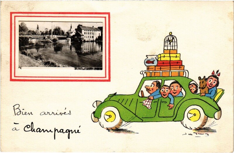 Carte postale ancienne Champagné à Champagné