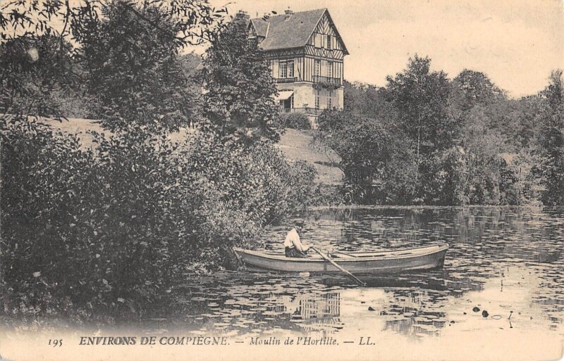 Carte postale ancienne Environs De Compiegne Moulin De L'Hortille