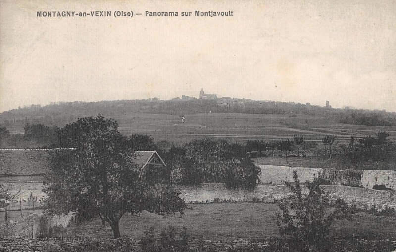 Carte postale ancienne Montagny En Vexin - Panorama Sur Montjavoult à Montagny-en-Vexin