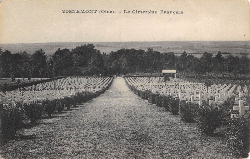 Carte postale ancienne Vignemont - Cimetiere Francais à Vignemont
