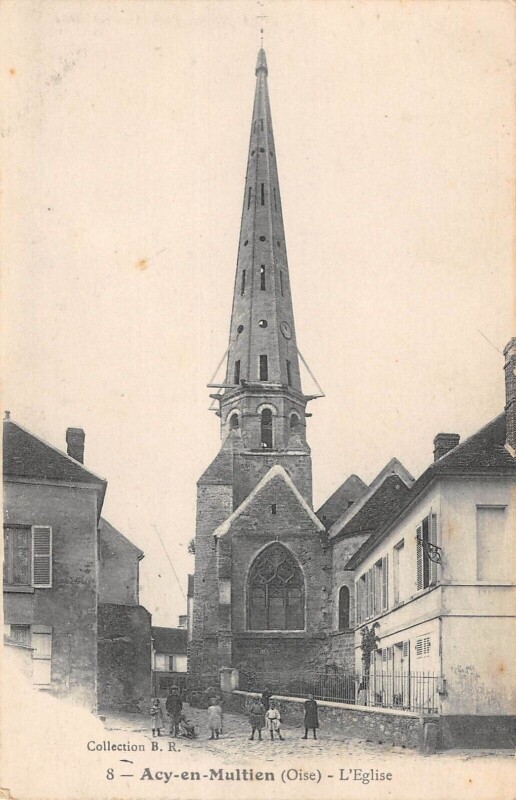 Carte postale ancienne Acy En Multien - L'Eglise à Acy-en-Multien