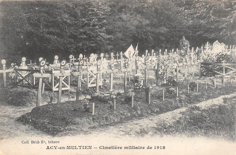 Carte postale ancienne Acy En Multien - Cimetiere Militaire De 1918 à Acy-en-Multien