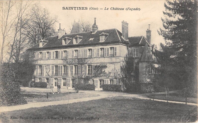 Carte postale ancienne Saintines - Le Chateau à Saintines