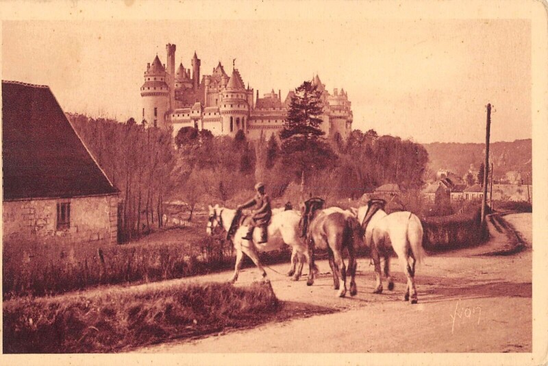 Carte postale ancienne Chateau De Pierrefonds Cote Est à Pierrefonds
