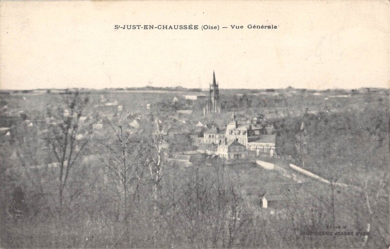 Carte postale ancienne Saint Just En Chaussee - Vue Generale