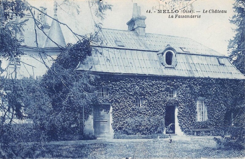 Carte postale ancienne Mello - Le Chateau - La Faisanderie à Mello