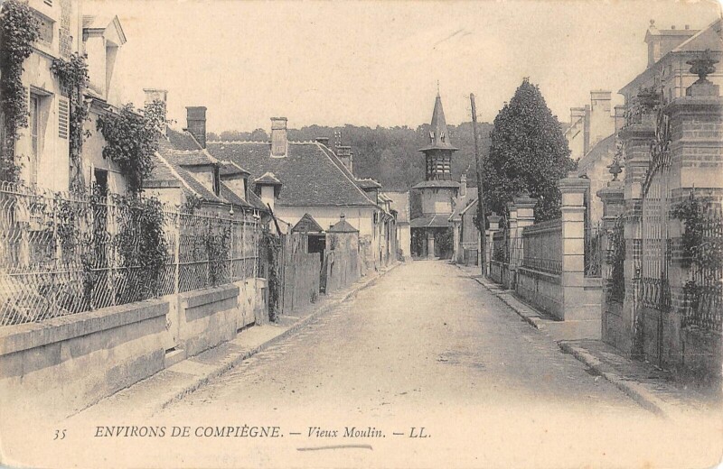 Carte postale ancienne Env. Compiegne - Vieux Moulin à Vieux-Moulin