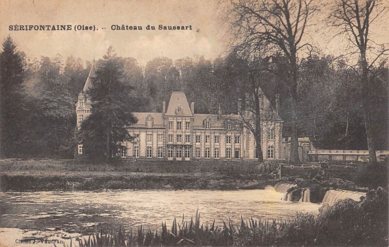 Carte postale ancienne Serifontaine - Chateau De Saussart
