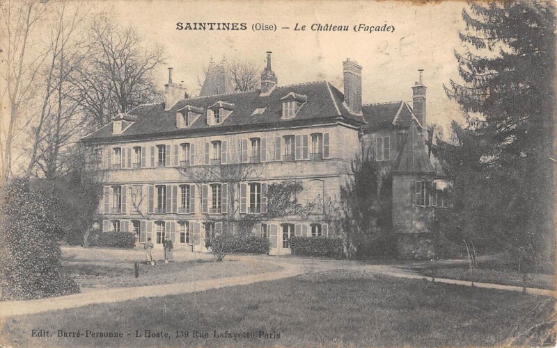 Carte postale ancienne Saintines Le Chateau à Saintines