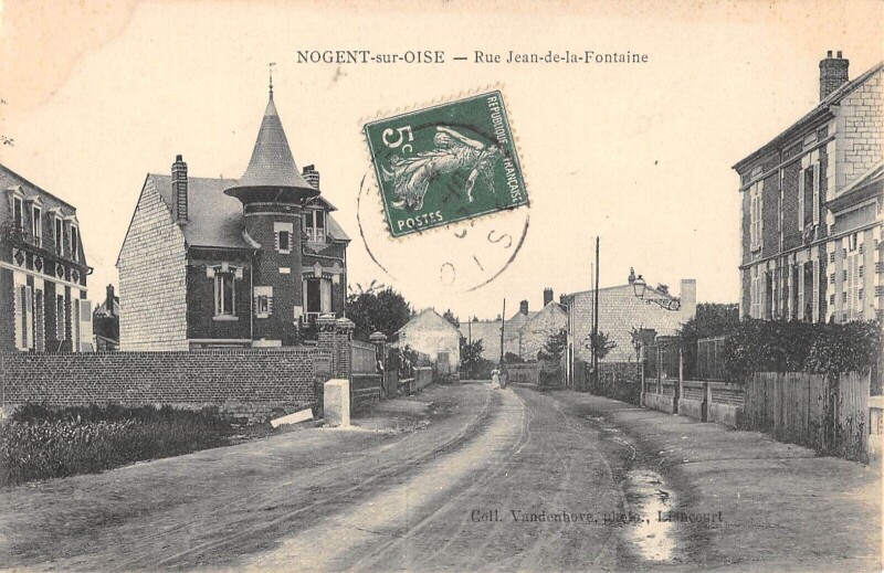 Carte postale ancienne Nogent Sur Oise - Rue Jean De La Fontaine à Nogent-sur-Oise