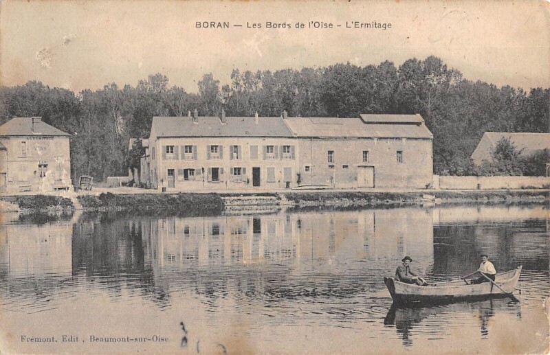 Carte postale ancienne Boran - Bords De L'Oise - Ermitage
