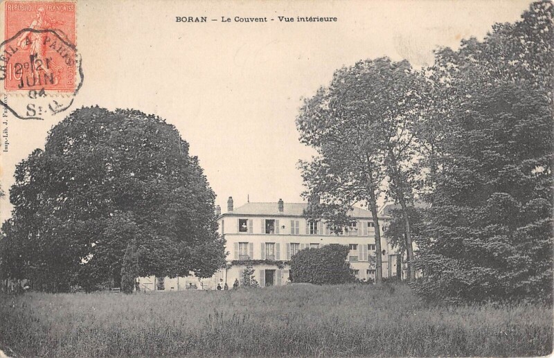 Carte postale ancienne Boran - Le Couvent - Vue Interieure