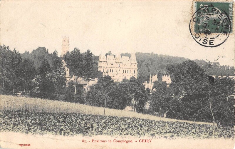 Carte postale ancienne Env.compiegne - Chiry