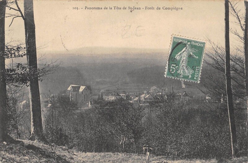 Carte postale ancienne Panorama De La Tete De Saint Jean - Foret De Compiegne