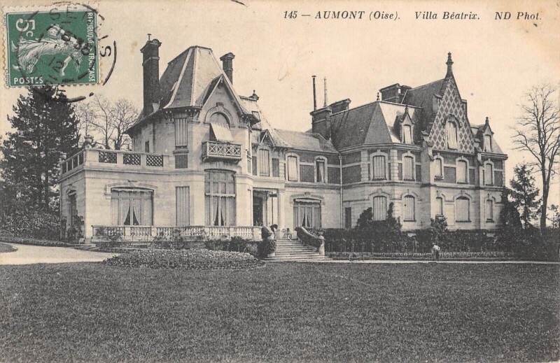 Carte postale ancienne Aumont - Villa Beatrix