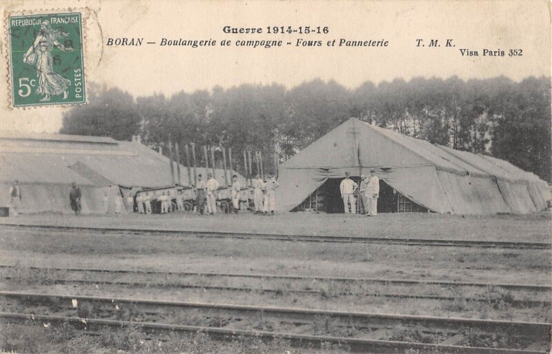 Carte postale ancienne Boran - Boulangerie De Campagne - Fours Et Panneterie à Campagne