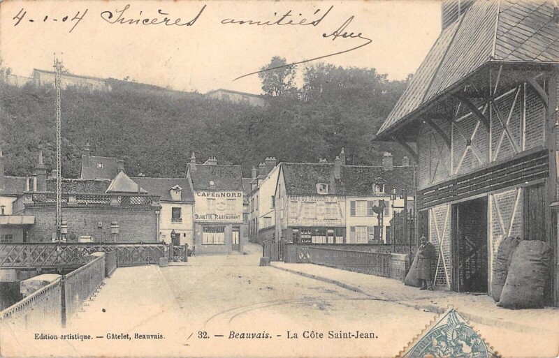 Carte postale ancienne Beauvais - La Cote Saint Jean à Beauvais