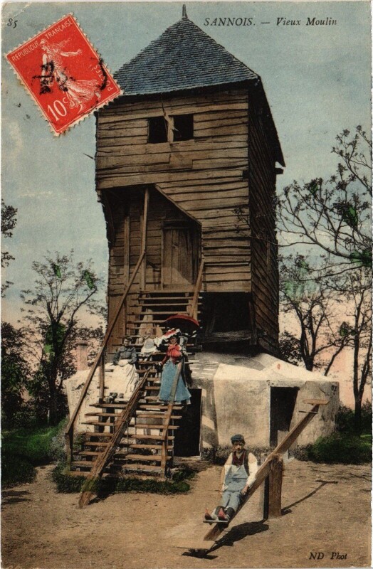 Carte postale ancienne Sannois Vieux Moulin à Sannois