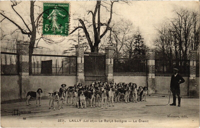 Carte postale ancienne Lailly Rallye Sologne Le Chenil