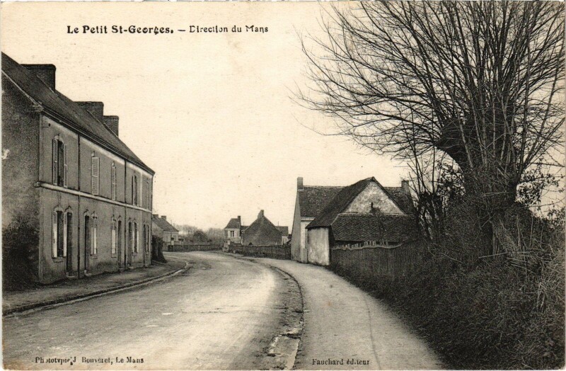 Carte postale ancienne Le Petit Saint-Georges Direction du Mans