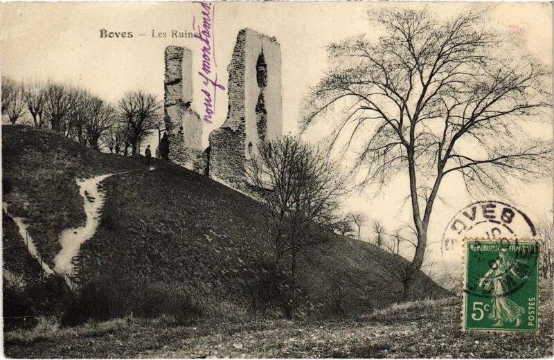 Carte postale ancienne Boves Ruines à Boves