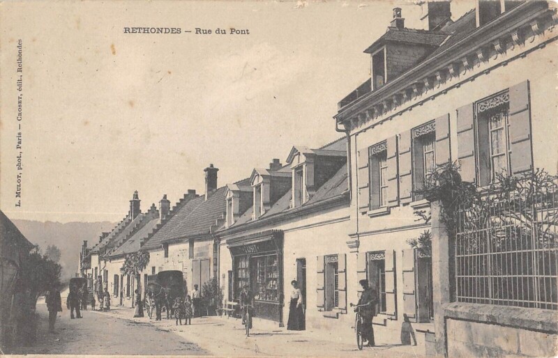 Carte postale ancienne Rethondes - Rue Du Pont à Rethondes