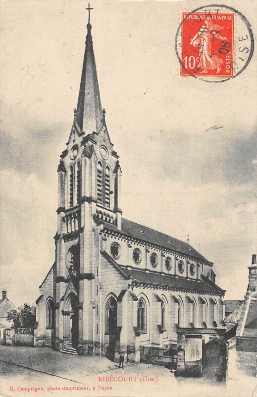 Carte postale ancienne Ribecourt - Oise