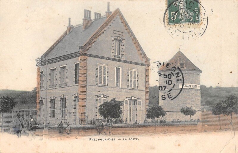 Carte postale ancienne Precy Sur Oise - La Poste