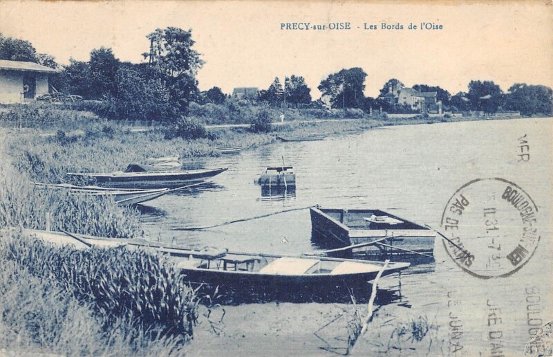 Carte postale ancienne Precy Sur Oise - Les Bords De L'Oise