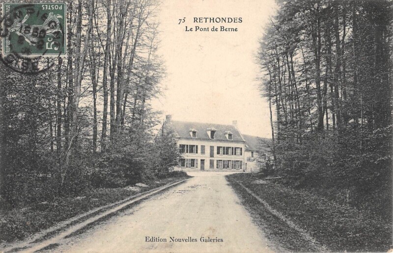 Carte postale ancienne Rethondes - Pont De Berne à Rethondes
