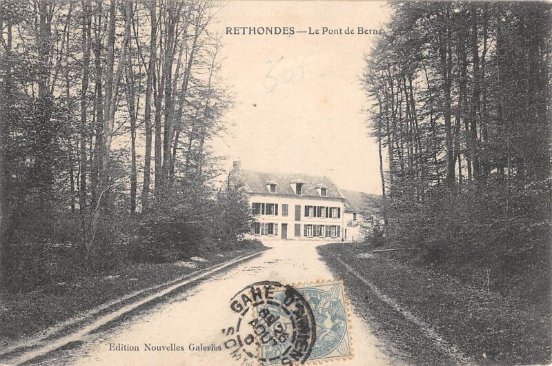Carte postale ancienne Rethondes - Le Pont De Berne à Rethondes