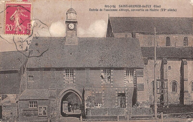 Carte postale ancienne Saint Germer De Fly - Entree De L'Nacienne Abbaye à Saint-Germer-de-Fly