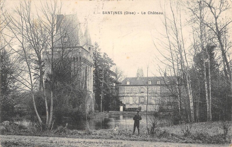 Carte postale ancienne Saintines - Le Chateau à Saintines