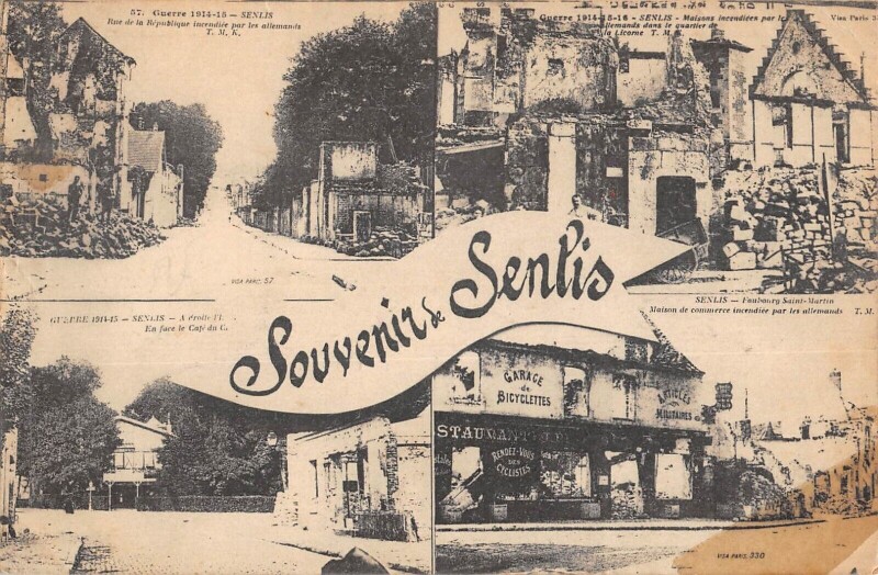 Carte postale ancienne Souvenir De Senlis à Senlis