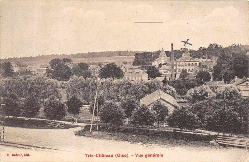Carte postale ancienne Trie Chateau - Vue Generale