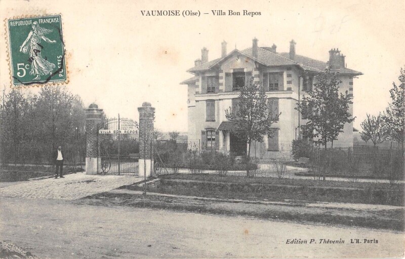 Carte postale ancienne Vaumoise - Villa Bon Repos à Vaumoise