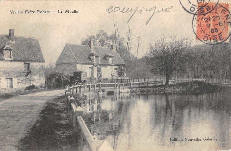 Carte postale ancienne Viviers Frere Robert - Le Moulin