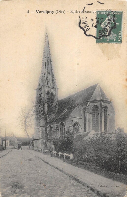 Carte postale ancienne Versigny - Eglise à Versigny