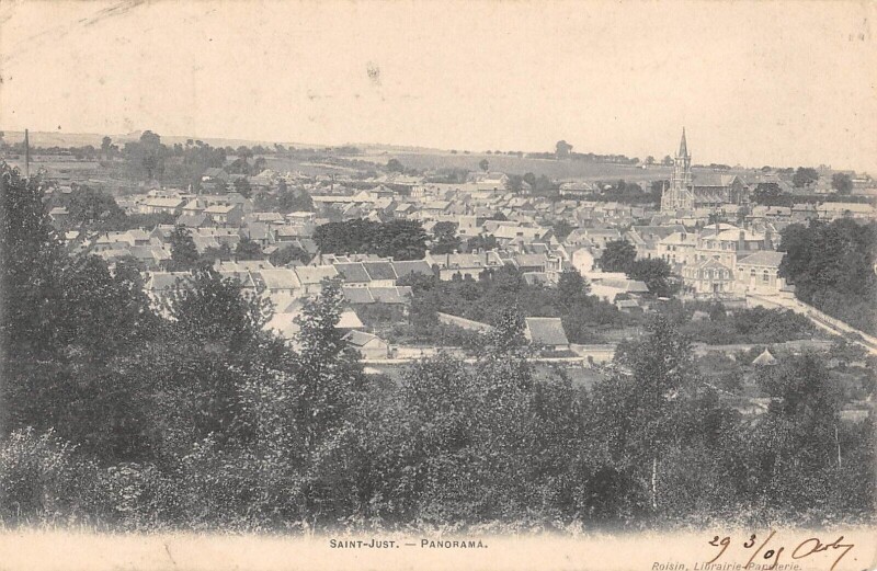 Carte postale ancienne Saint Just En Chaussee - Panorama