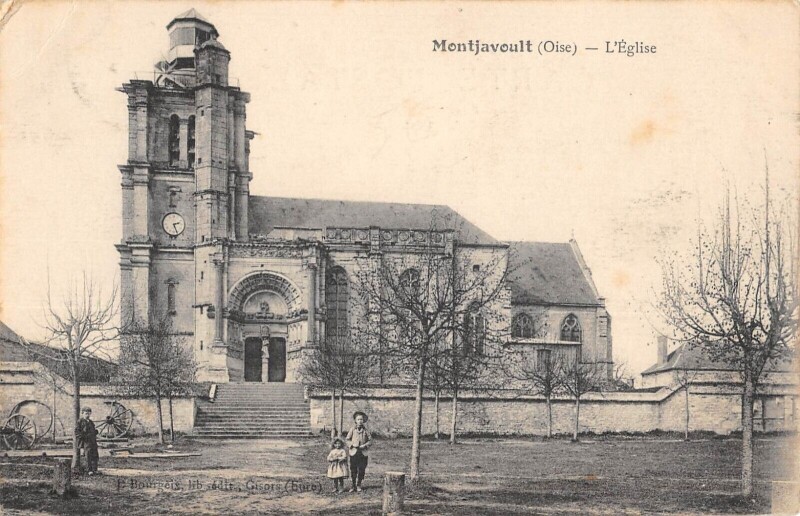 Carte postale ancienne Montjavoult - Eglise à Montjavoult