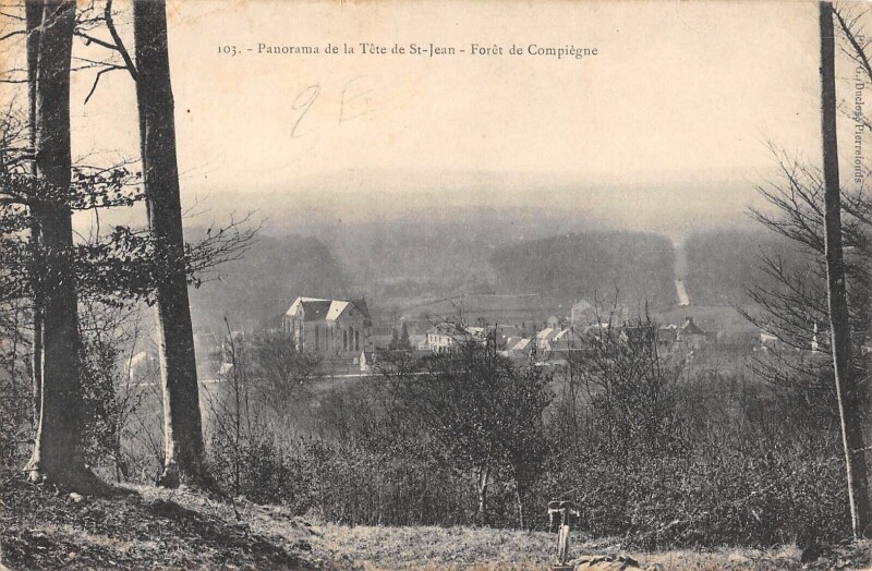 Carte postale ancienne Panorama De La Tete De Saint Jean - Foret Compiegne