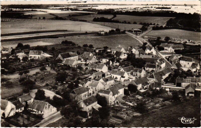 Carte postale ancienne Le Boulay Vue aérienne au Boulay