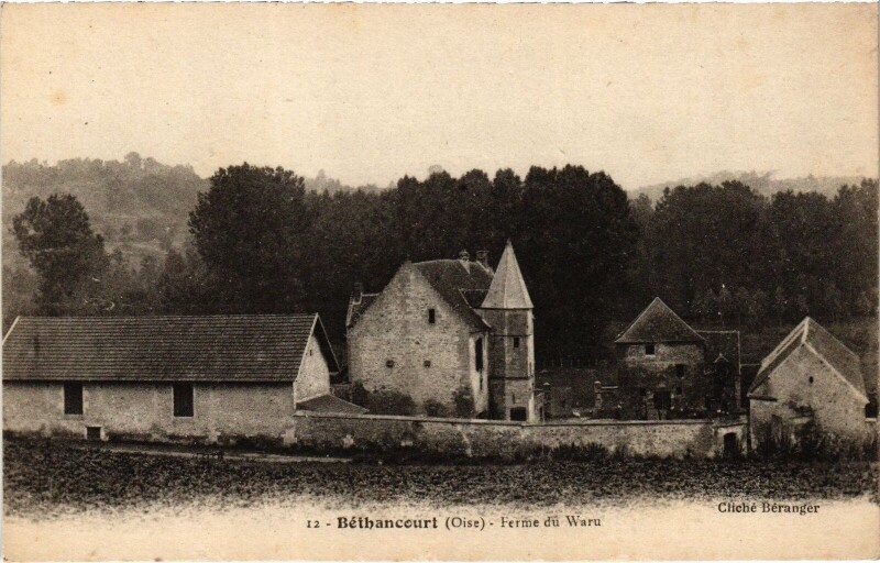Carte postale ancienne Béthancourt Ferme du Waru