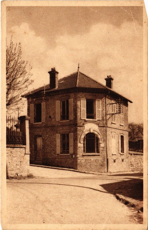 Carte postale ancienne Brueil-en-Vexin La Poste à Brueil-en-Vexin